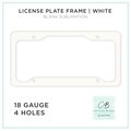 Next Innovations License Plate Frame  Sublimation Blank, 12PK 261418010
